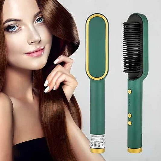 Professional Electric Hair Straightener Comb Brush - DROPSILK